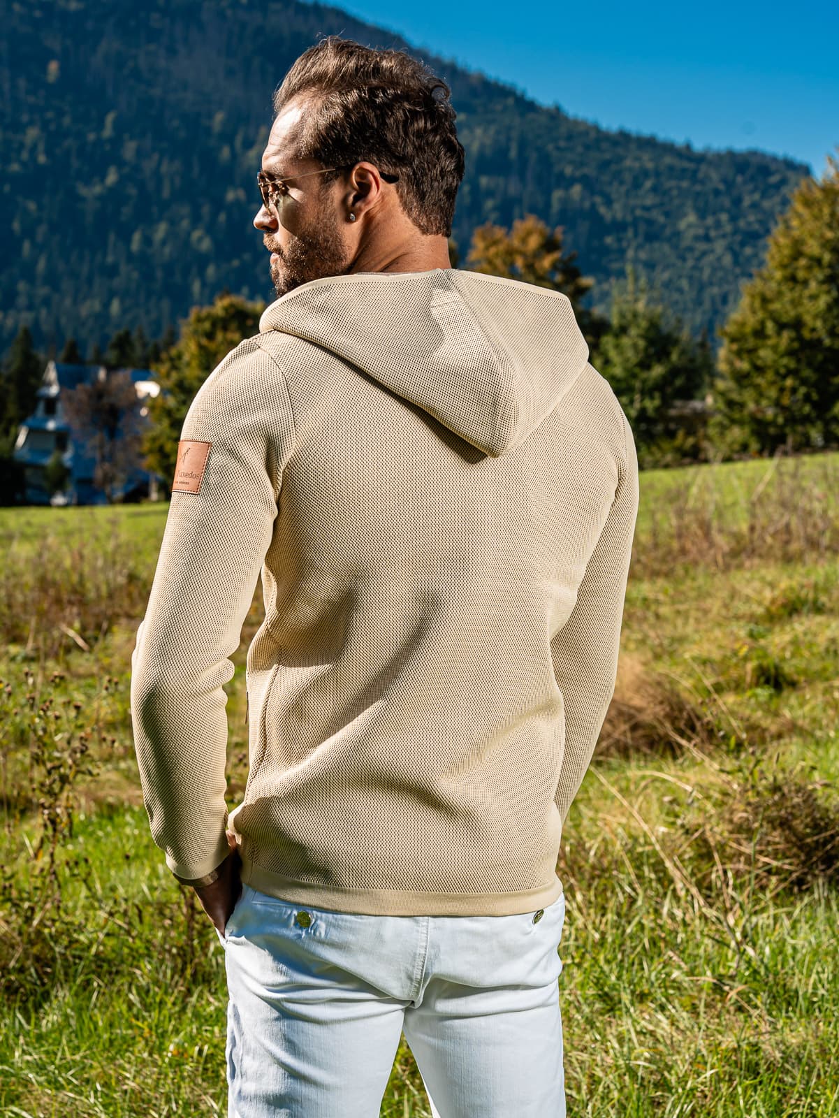 BLUZA HALLORAN BEIGE HOODIE