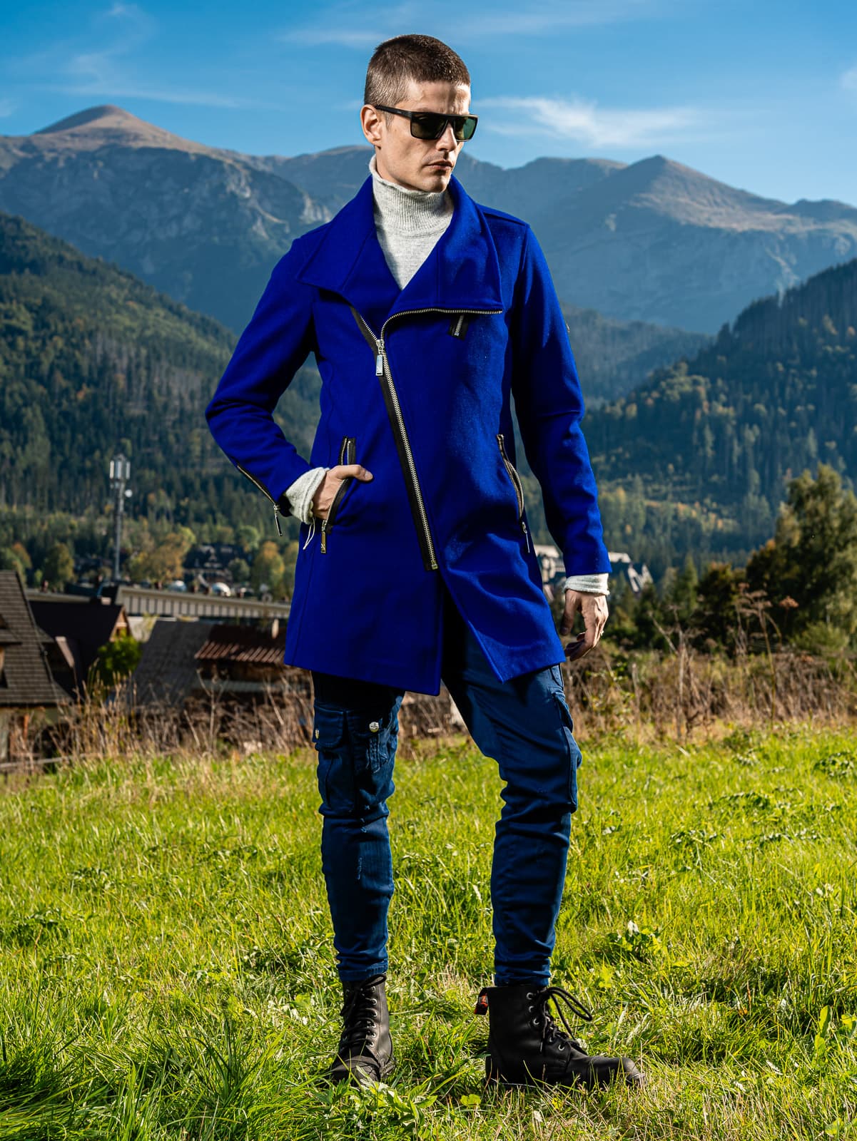 JACKS FURY COAT COBALT